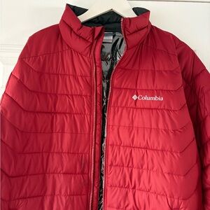 Columbia Men's Vibrant Red Puffer Coat